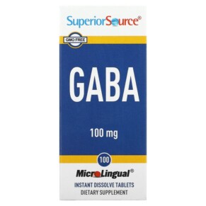 Superior Source GABA 100 mg 100 MicroLingual Instant Dissolve Tablets 076635909001