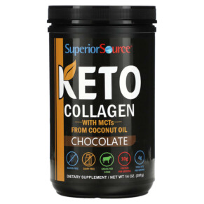 Superior Source Keto Collagen Powder with MCTs Chocolate 14 oz (397 g) 076635400508