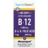 Superior Source Methylcobalamin B-12 B-6 & Folic Acid 5.000 mcg 60 MicroLingual Instant Dissolve Tablets 076635907601