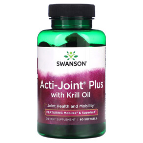 Swanson Acti-Joint Plus with Krill Oil 60 Softgels 087614210124