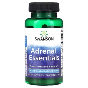 Swanson Adrenal Essentials 60 Veggie Caps 087614070865