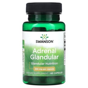 Swanson Adrenal Glandular 350 mg 60 Capsules 087614112237
