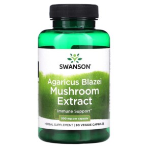 Swanson Agaricus Blazei Mushroom Extract 500 mg 90 Veggie Caps 087614141220