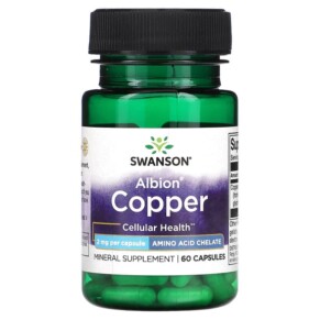 Swanson Albion Copper 2 mg 60 Capsules 087614024684