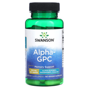 Swanson Alpha GPC 300 mg 60 Veggie Capsules 087614210353