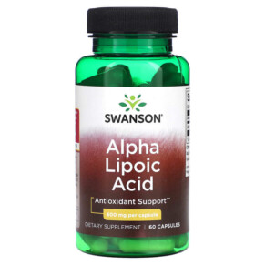Swanson Alpha Lipoic Acid 600 mg 60 Capsules 087614021676