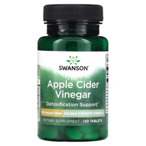 Swanson Apple Cider Vinegar 200 mg 120 Tablets 087614040363