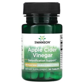 Swanson Apple Cider Vinegar 200 mg 30 Tablets 087614040813