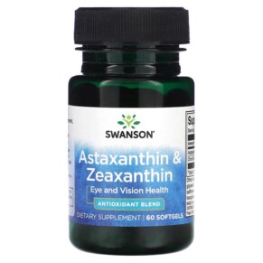 Swanson Astaxanthin & Zeaxanthin 60 Softgels 087614029252