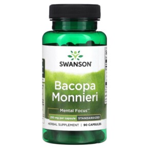 Swanson Bacopa Monnieri 250 mg 90 Capsules 087614141459