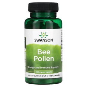 Swanson Bee Pollen 400 mg 100 Capsules 087614013169