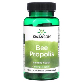 Swanson Bee Propolis 550 mg 60 Capsules 087614013244