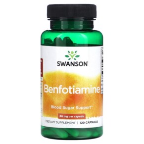 Swanson Benfotiamine 80 mg 120 Capsules 087614029757