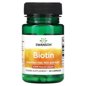 Swanson Biotin 5.000 mcg 30 Capsules 087614112398