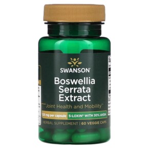 Swanson Boswellia Serrata Extract 125 mg 60 Veggie Caps 087614027708