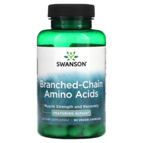 Swanson Branched-Chain Amino Acids 90 Veggie Capsules 087614024530