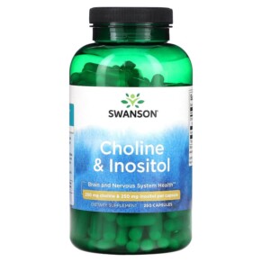 Swanson Choline & Inositol 250 mg 250 Capsules 087614010397