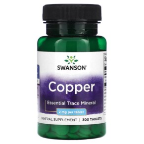 Swanson Copper 2 mg 300 Tablets 087614012230