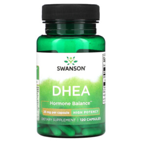 Swanson DHEA High Potency 25 mg 120 Capsules 087614015262