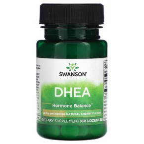 Swanson DHEA Natural Cherry 25 mg 60 Lozenges 087614113739