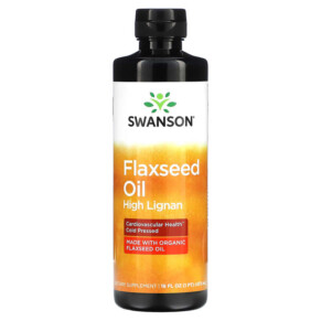 Swanson Flaxseed Oil 16 fl oz (473 ml) 087614170060