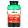 Swanson Flaxseed Oil High Lignan 980 mg 200 Softgels 087614170053