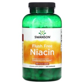 Swanson Flush Free Niacin 500 mg 240 Capsules 087614210216