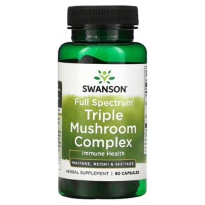 Swanson Full Spectrum Triple Mushroom Complex 60 Capsules 087614113869