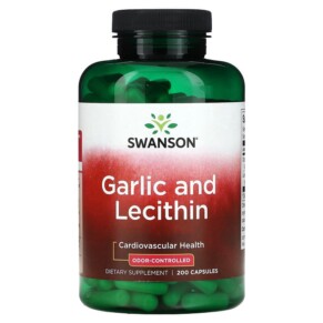 Swanson Garlic and Lecithin 200 Capsules 087614090122