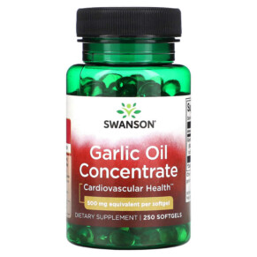 Swanson Garlic Oil Concentrate 500 mg 250 Softgels 087614013930