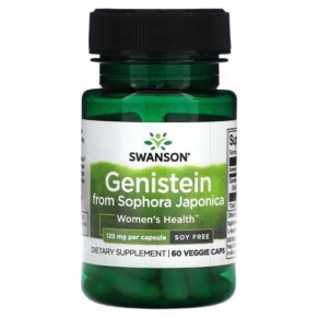 Swanson Genistein from Sophora Japonica Soy Free 125 mg 60 Veggie Capsules 087614028729