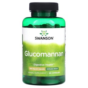 Swanson Glucomannan 665 mg 90 Capsules 087614117430