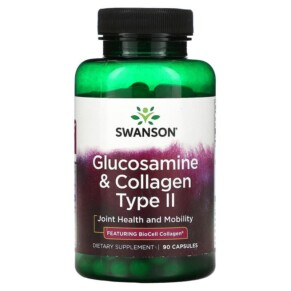 Swanson Glucosamine & Collagen Type II 90 Capsules 087614118062