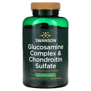 Swanson Glucosamine Complex & Chondroitin Sulfate 120 Softgels 087614021553