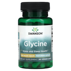 Swanson Glycine 500 mg 60 Veggie Caps 087614025094