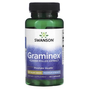 Swanson Graminex Flower Pollen Extract Maximum Strength 500 mg 60 Capsules 087614023328