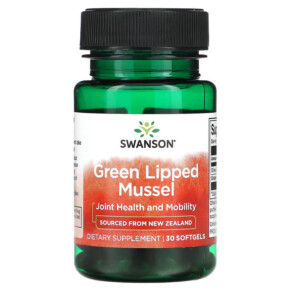 Swanson Green Lipped Mussel 30 Softgels 087614170794