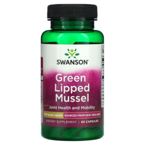 Swanson Green Lipped Mussel 500 mg 60 Capsules 087614114347