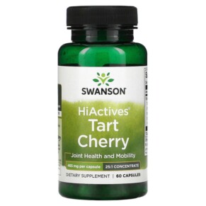 Swanson HiActives Tart Cherry 465 mg 60 Capsules 087614141121