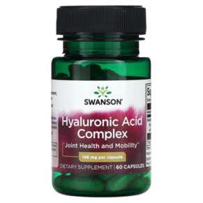 Swanson Hyaluronic Acid Complex 166 mg 60 Capsules 087614028644