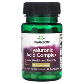 Swanson Hyaluronic Acid Complex 83 mg 60 Capsules 087614028620