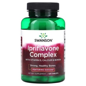 Swanson Ipriflavone Complex with Vitamin D Calcium & Boron 120 Tablets 087614017310