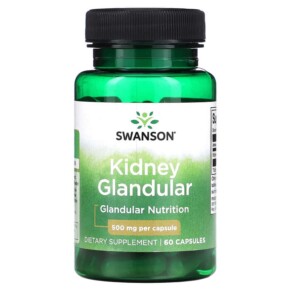 Swanson Kidney Glandular 500 mg 60 Capsules 087614112251