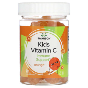 Swanson Kids Vitamin C Orange 60 Gummies 087614118833