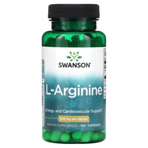 Swanson L-Arginine 500 mg 100 Capsules 087614018522