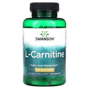Swanson L-Carnitine 500 mg 100 Tablets 087614110011