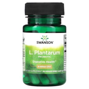 Swanson L. Plantarum Probiotic 10 Billion CFU 30 Veggie EMBO Caps AP 087614190167