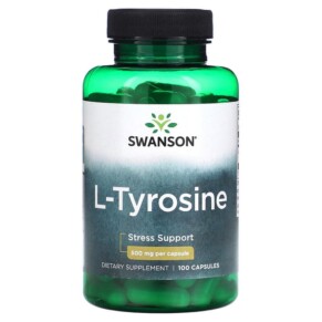 Swanson L-Tyrosine 500 mg 100 Capsules 087614018553
