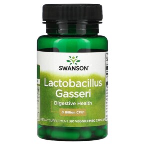 Swanson Lactobacillus Gasseri 3 Billion CFU 60 Veggie Embo Caps Ap 087614190273