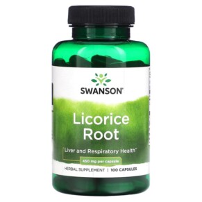 Swanson Licorice Root 450 mg 100 Capsules 087614015217